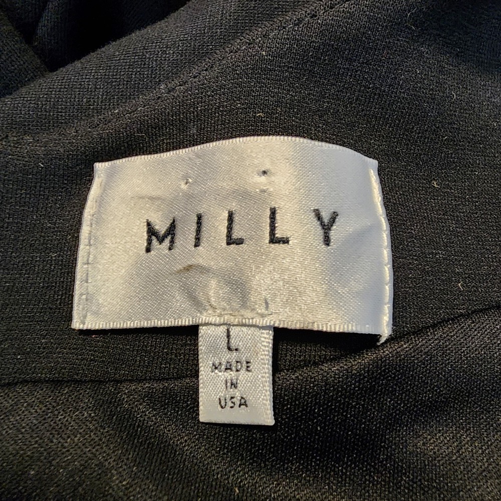 MILLY Size Large LBD Ruched Tucked Rose Gold Exposed Zipper Mini Cocktail Dress - Picture 10 of 10